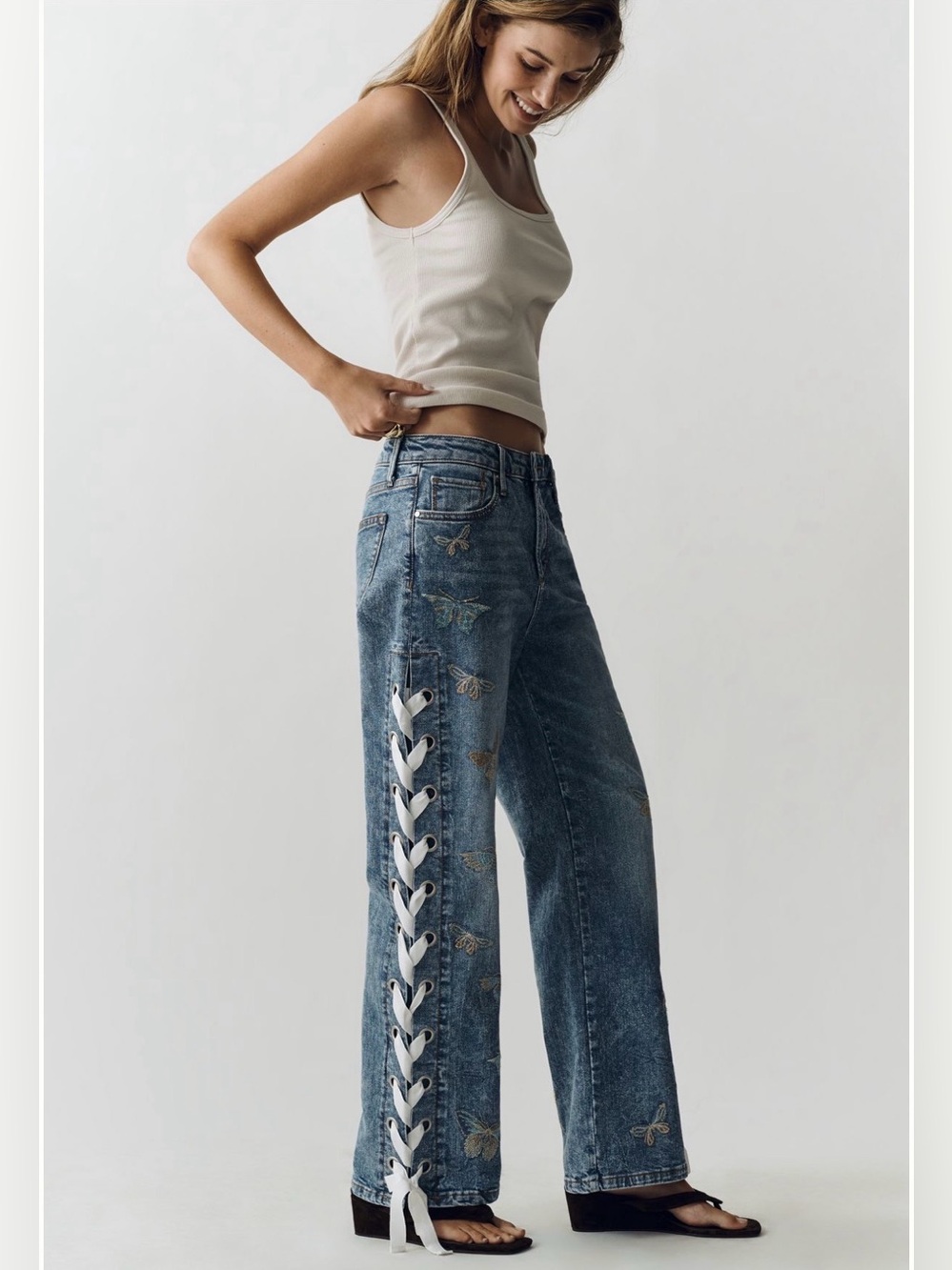 Driftwood Lacey High-Rise Wide-Leg Jeans - Flutter Love
